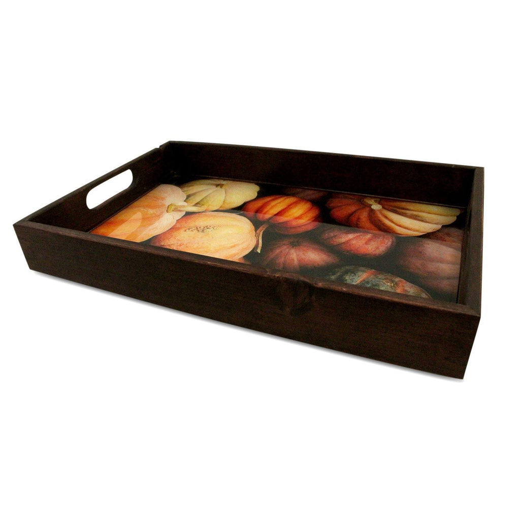Wooden Tray (Dark Stain) - Harvest House Store