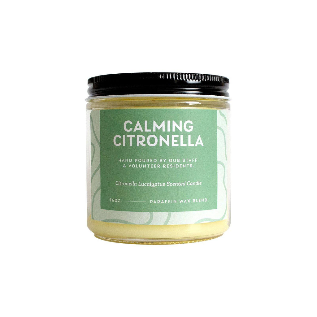 Calming Citronella Candle - Handmade Candles - Citronella scented candle
