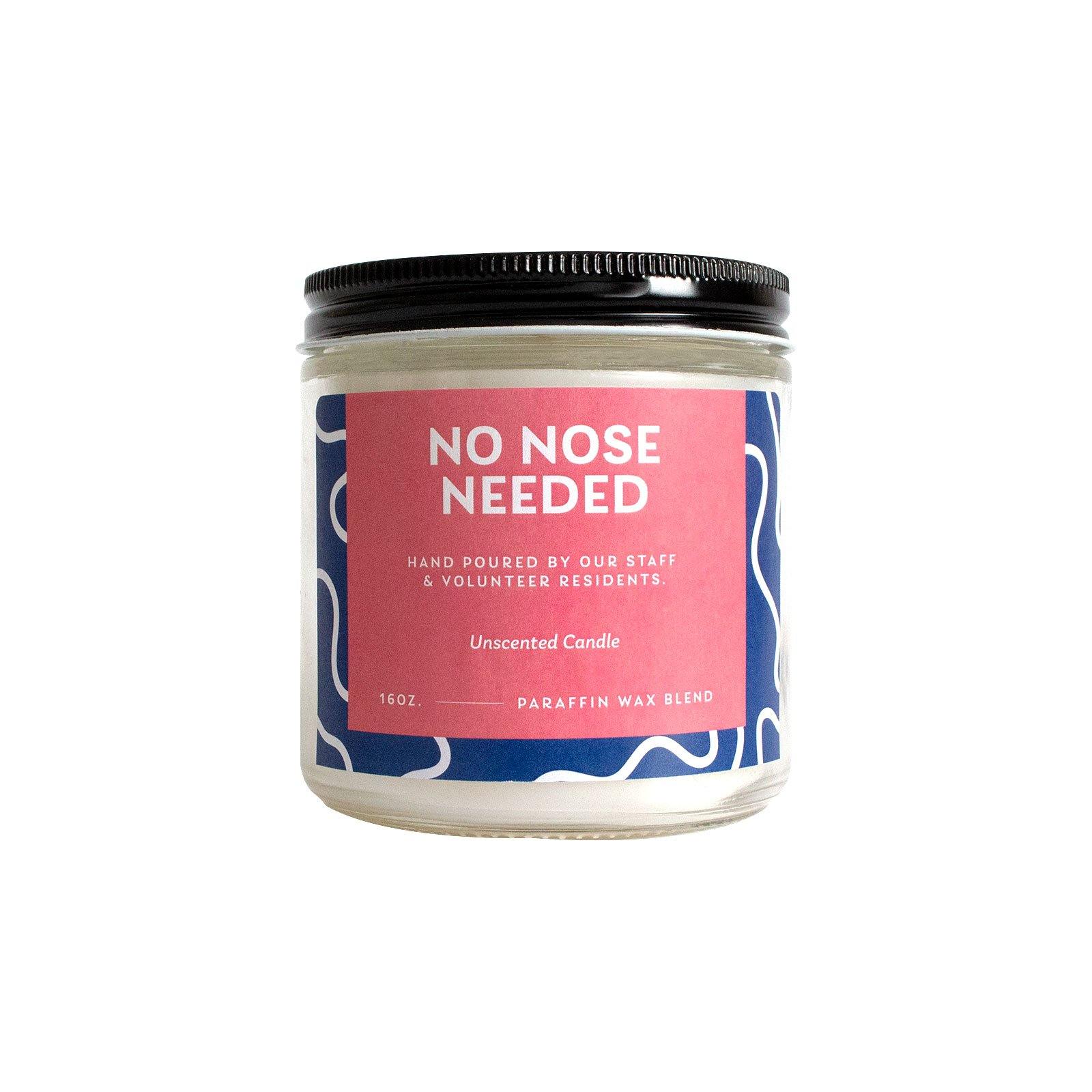 No Nose Needed Candle - Handmade Candles - Unscented candle