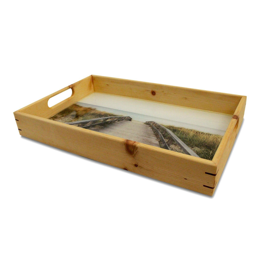 Wooden Tray (Light Stain) - Harvest House Store