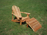 Load image into Gallery viewer, Red Cedar Adirondack Chair with Footstool - Harvest House Store
