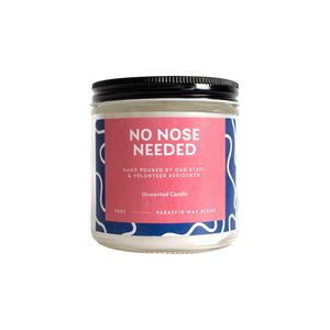 No Nose Needed Candle - Handmade Candles - Unscented candle